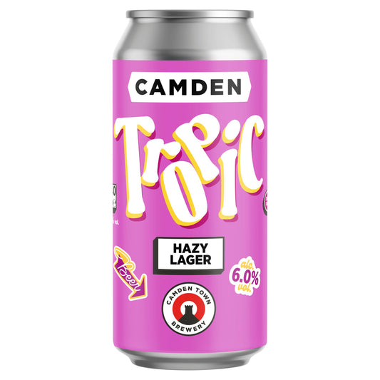 Camden Town Brewery Tropic Hazy Lager Beer 440ml GOODS Sainsburys   