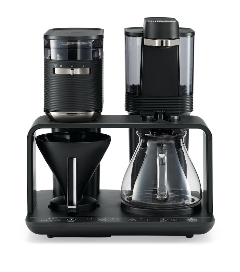 Melitta EPOS Chrome coffee machine with grinder, imported from the UK