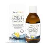Holland & Barrett Inner Vitality Wild Omega 3 Nordic Fish Oil Lemon Flavour Liquid Fish Oil 200ml- Buy online at McGrocer