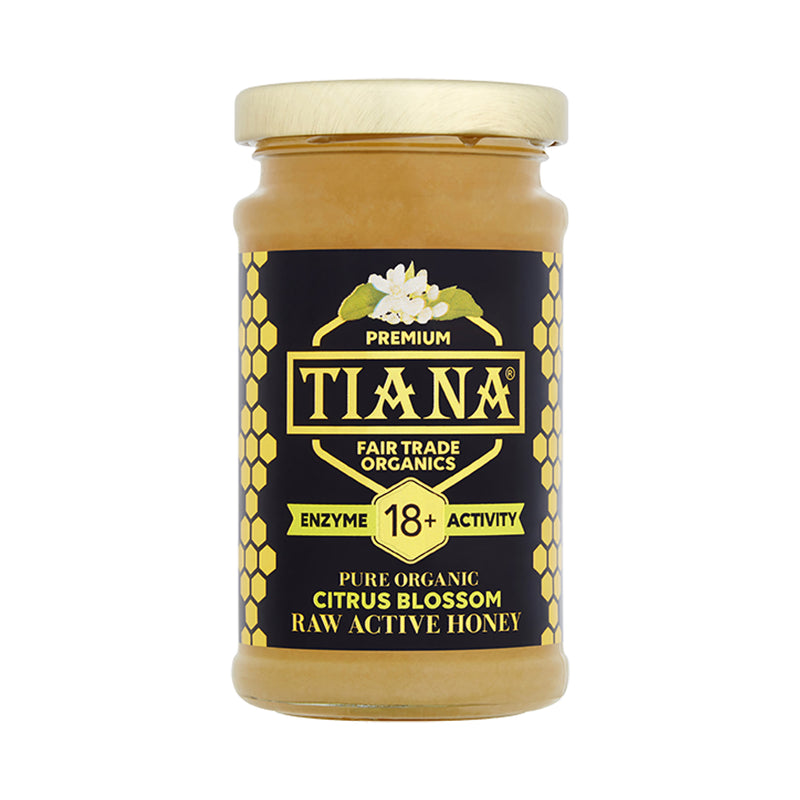 Tiana organic citrus blossom honey 250g (British brand)