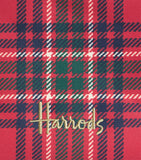 Harrods small tartan logo pouch, imported from the UK