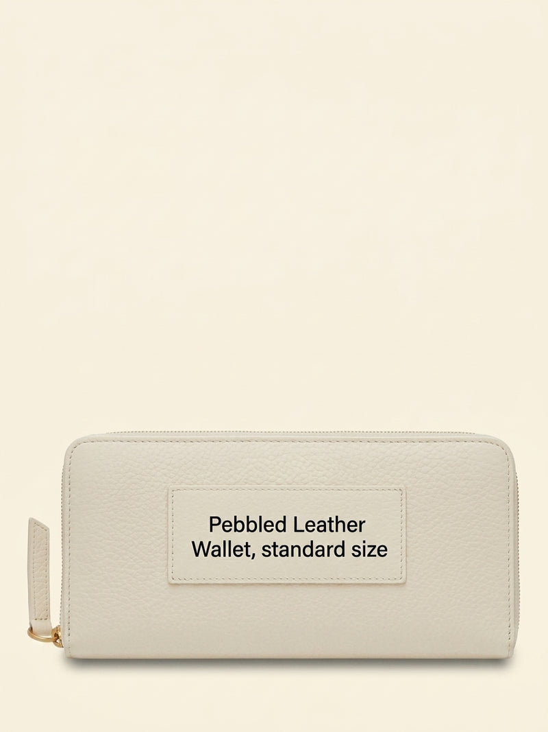 Mulberry Plaque classic grain leather zip around wallet, imported from the UK