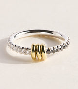 Harrods Spinelli Kilcollin Sterling Silver, Yellow Gold and Diamond Sirius Ring- Buy online at McGrocer