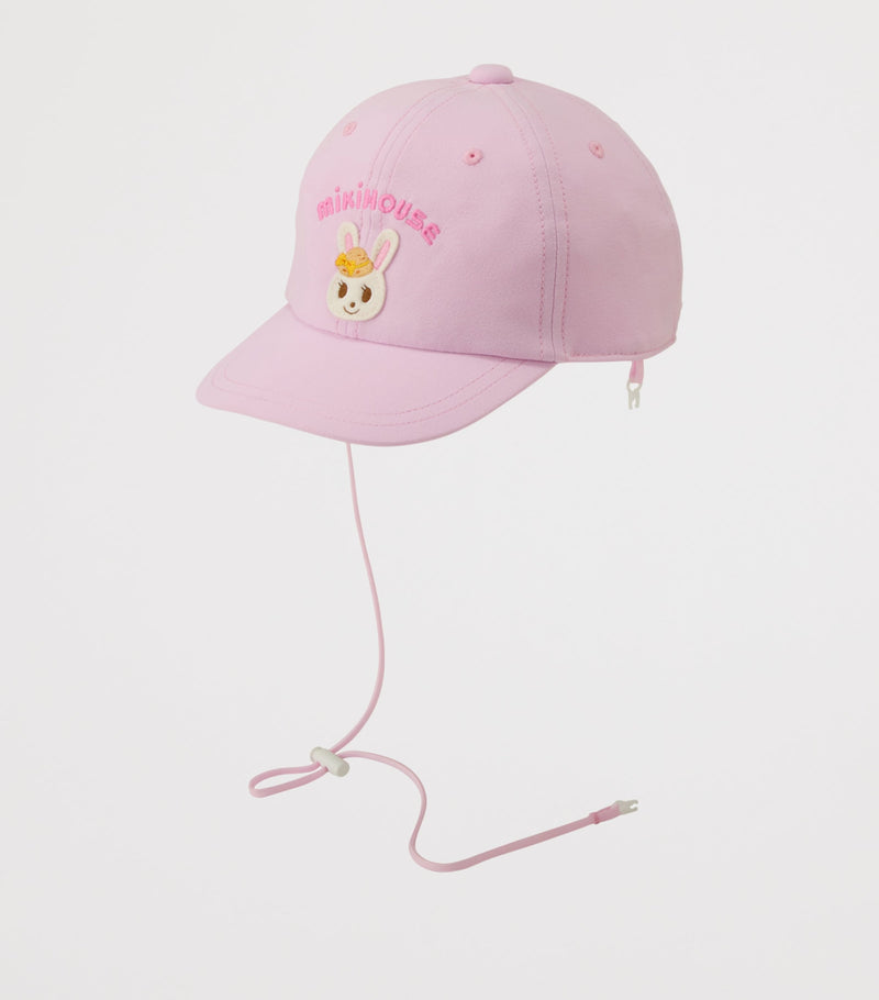 Miki House bunny appliqué cap for children (British brand)