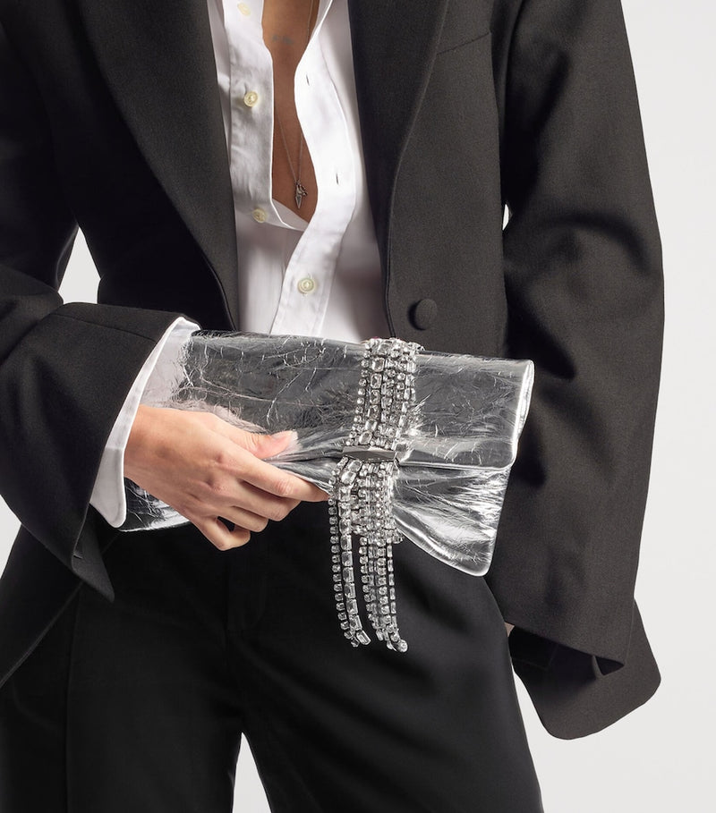 Jimmy Choo Zandra clutch bag with crystal belt - British product