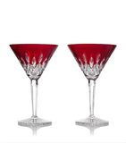 Waterford red martini glasses set of 2, 220ml capacity (British brand)