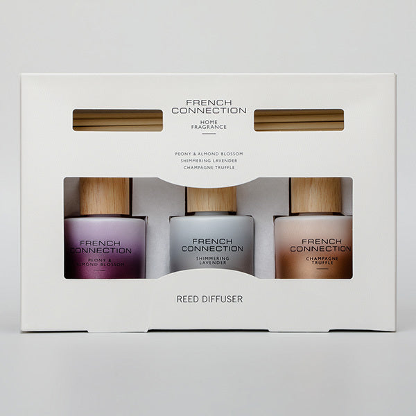 French Connection Ombre Reed Diffuser Trio 3 x 50ml - British product