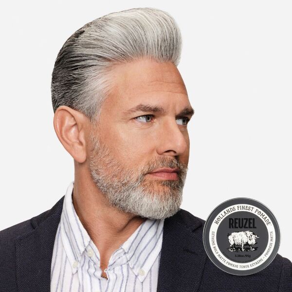 Reuzel Matte Pomade Extreme Hold 95g, imported from the UK