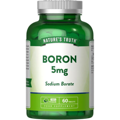 Superdrug Nature's Truth Boron 5mg Trace Mineral Supplement - 60 Tablets- Buy online at McGrocer