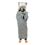 Superdrug Cozy Noxxiez Kids Animal Hooded Blanket - Husky Dog Large Wearable Blanket 130x100 cm- Buy online at McGrocer