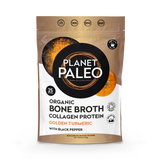 Holland & Barrett Planet Paleo Organic Bone Broth Collagen Protein Golden Turmeric 225g- Buy online at McGrocer