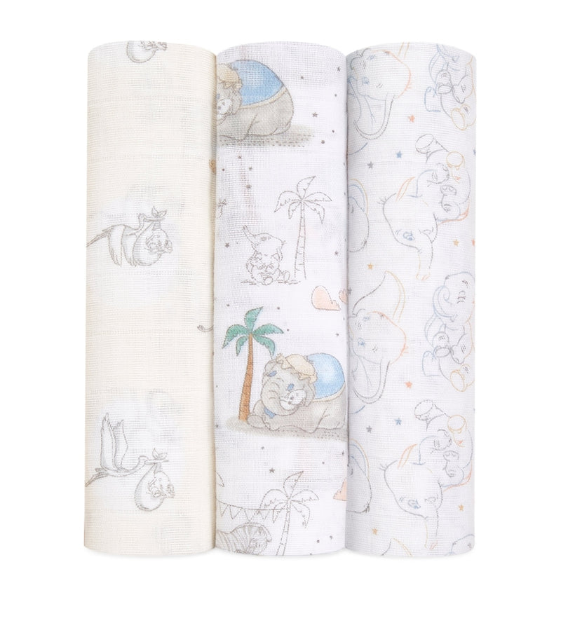 aden + anais Dumbo swaddles set of 3, UK version
