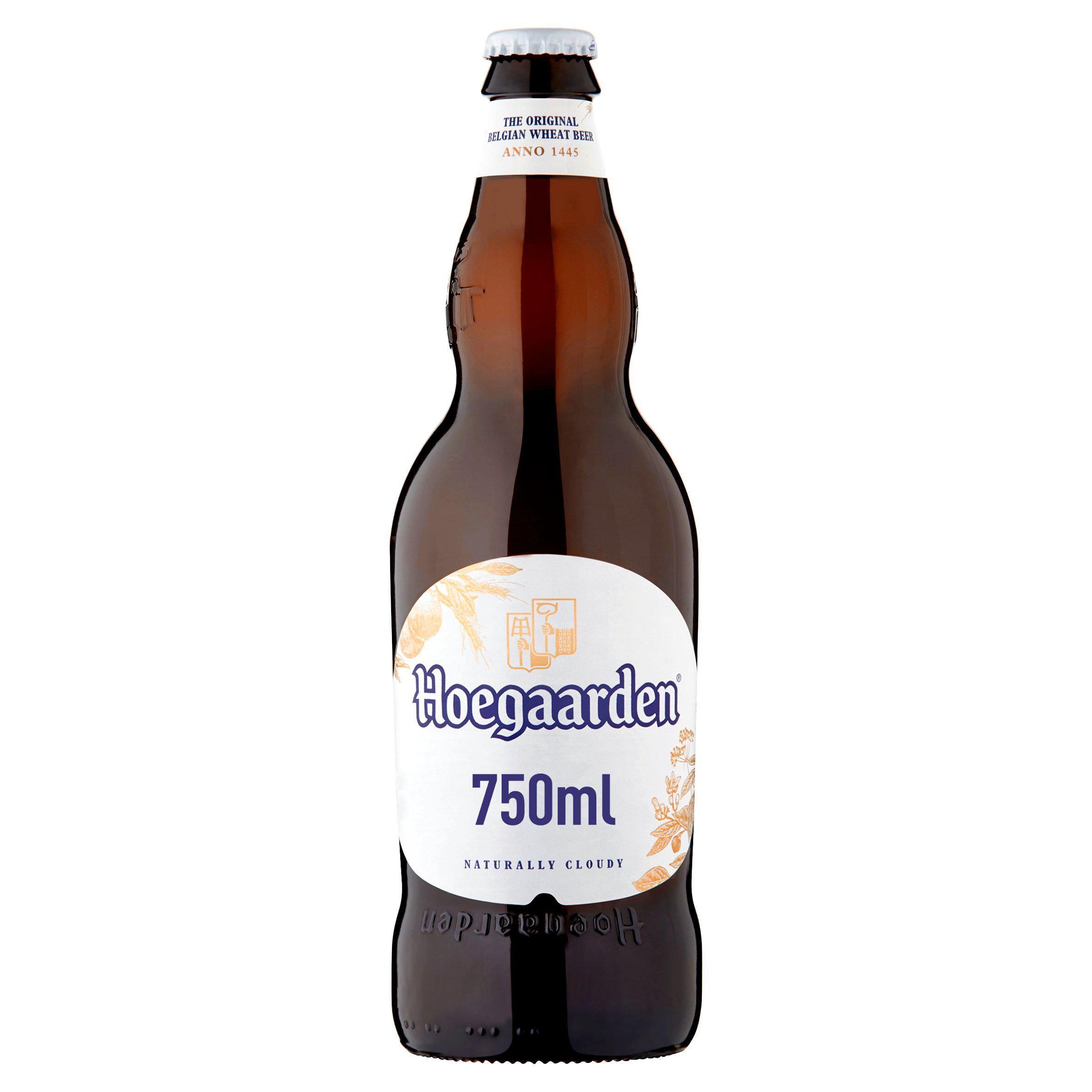 Hoegaarden Belgian Wheat Beer Bottle 750ml All beer Sainsburys   