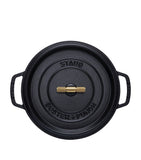 Staub cocotte with brass knob 28cm, UK version