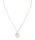 Messika Lucky Move rose gold diamond necklace 0.32ct, UK version