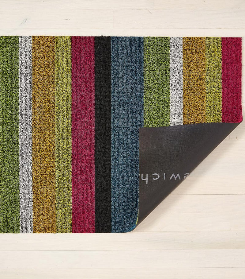 Chilewich Bold Stripe Shag Utility Mat 61cm x 91cm - British product