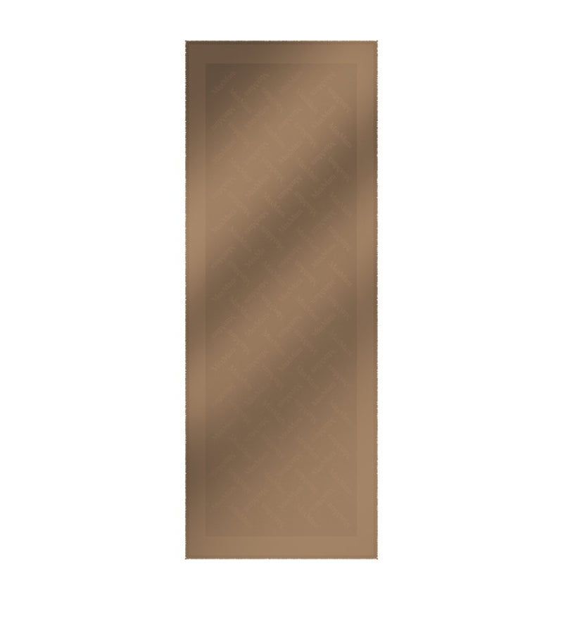 Max Mara wool-silk monogram stole scarf (British brand)