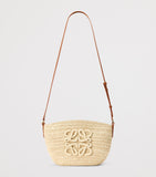 LOEWE Eclipse Pochette handwoven raffia bag, imported from the UK