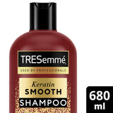 TRESemme Keratin Smooth Hair Shampoo for Frizz Control Smoothness & Shine 680ml GOODS Sainsburys