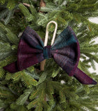 Donna Wilson tartan bow tree decoration 15cm (British brand)
