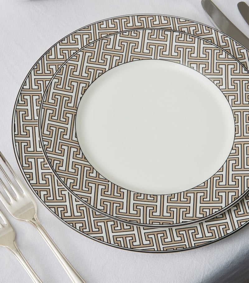 O.W. London Maze pattern dinner plates set of 2, 26cm diameter, imported from the UK