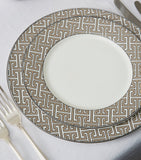 O.W. London Maze pattern dinner plates set of 2, 26cm diameter, imported from the UK