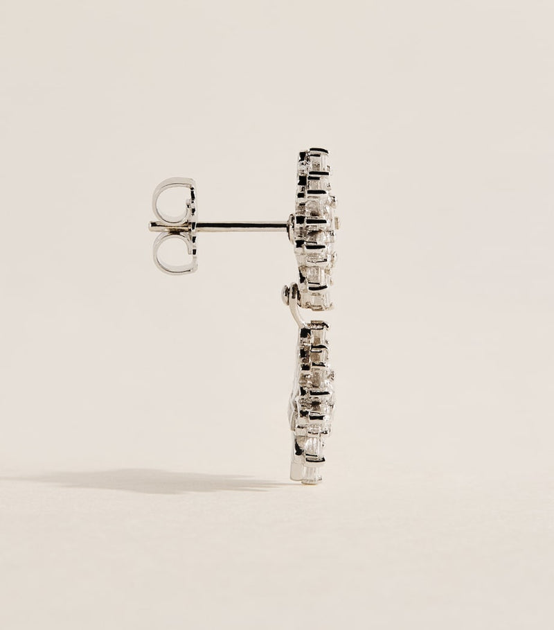 Suzanne Kalan white gold diamond doublet earrings, UK version