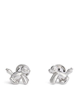 Harrods Babette Wasserman Rhodium-Plated Balloon Monkey Cufflinks- Buy online at McGrocer