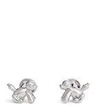 Babette Wasserman balloon monkey cufflinks rhodium-plated (British brand)