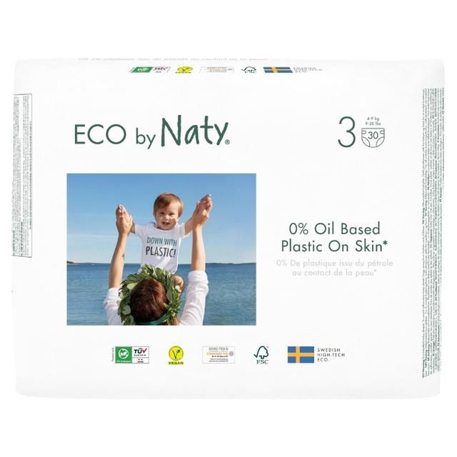 Eco by Naty Nappies Size 3 30 per pack