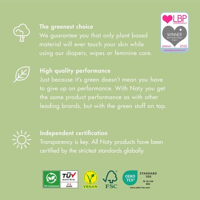 Eco by Naty Nappies Size 5 (11-25kg) 22 per pack