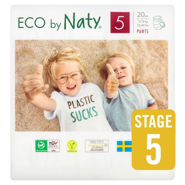Eco by Naty Nappy Pants Size 5 (12-18kg) 20 per pack