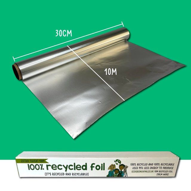 Eco Green Living 100% Recycled Aluminium Foil 10m 10m