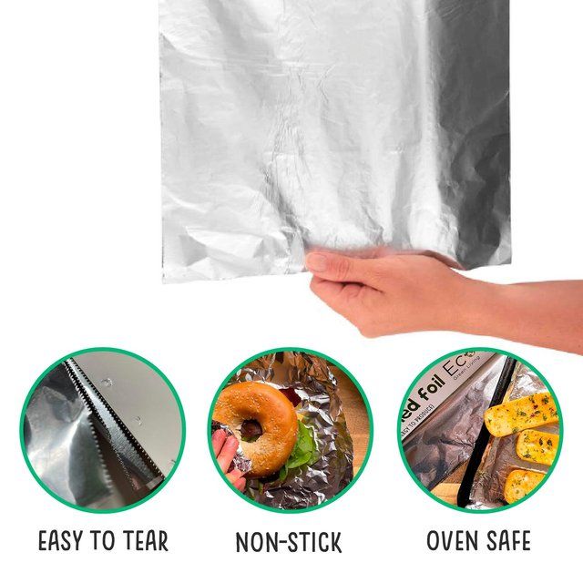 Eco Green Living 100% Recycled Aluminium Foil 10m 10m