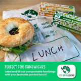 Eco Green Living Certified Compostable 2L Freezer Bags for Food Storage 35 per pack