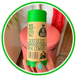 Eco Green Living Certified Compostable 30L Bin Bags 18 per pack