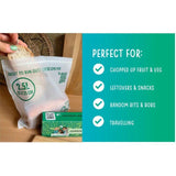 Eco Green Living Certified Compostable Large 2.5L Resealable Ziplock Bags 15 per pack