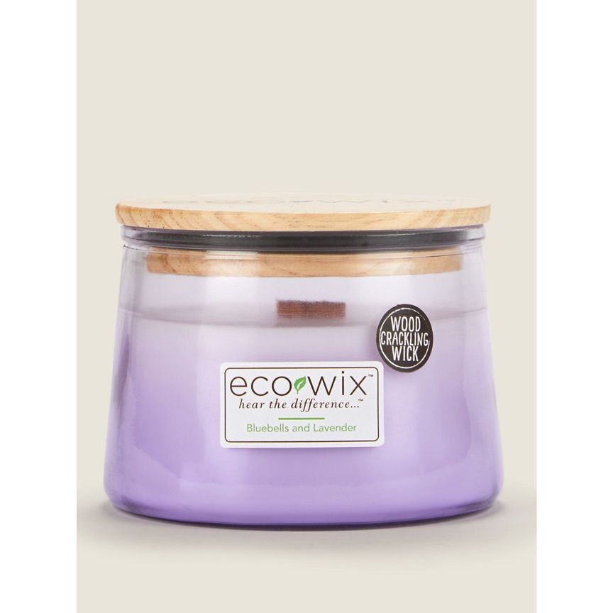 Eco Wix Ombre Bluebells and Lavender Large Jar Candle