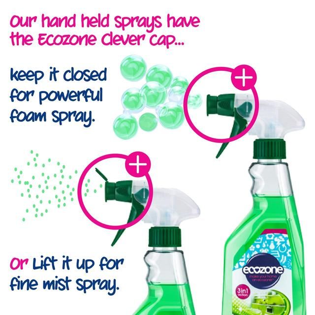Ecozone 3 in 1 Anti-Bacterial Multi Surface Cleaner Aloe & Cucumber 500ml