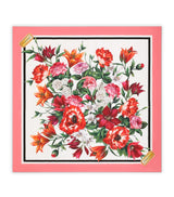 Harrods Dolce&Gabbana Silk Floral Print Foulard 90cm x 90cm- Buy online at McGrocer
