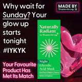 Naturally Radiant glycolic acid mask 50ml, imported from the UK