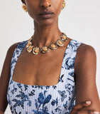 Carolina Herrera gold-tone floral necklace (British brand)