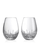 Harrods Waterford Lismore Essence Stemless Red Wine Glasses Set of 2 (610ml)- Buy online at McGrocer