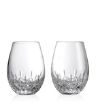 Waterford stemless red wine glasses set of 2 610ml (British brand)