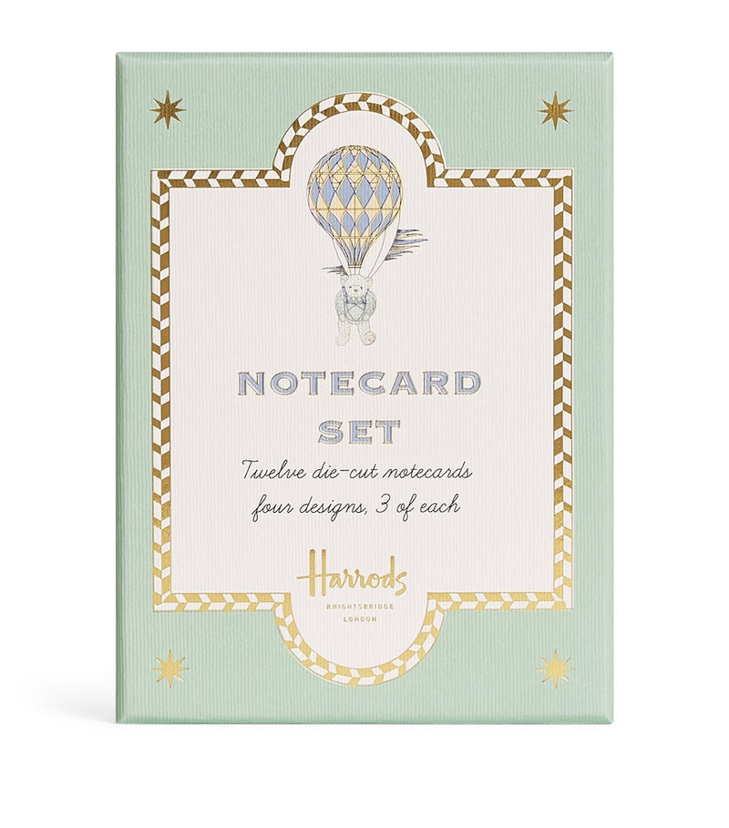 Harrods bear notecards set of 12, UK version