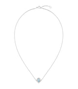 Harrods Chaumet White Gold, Diamond and Aquamarine Joséphine Aigrette Pendant Necklace- Buy online at McGrocer
