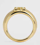 Jade Trau yellow gold diamond Frankie Vanguard ring 6mm - British product