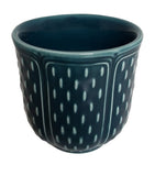 Gien earthenware espresso cup with cactus relief 6cm, UK version