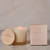 Scented candle frosted glass eucalyptus sage vetiver 270g (British brand)