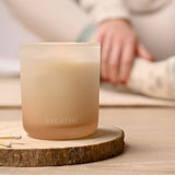 Scented candle frosted glass eucalyptus sage vetiver 270g (British brand)